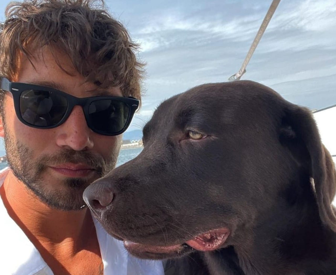 Stefano De Martino cane Choco